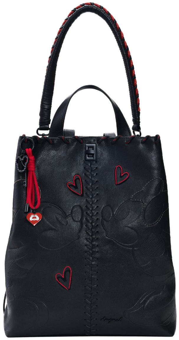 Desigual Daypack All Mickey rot Silhouette Minnie schwarz Sumy