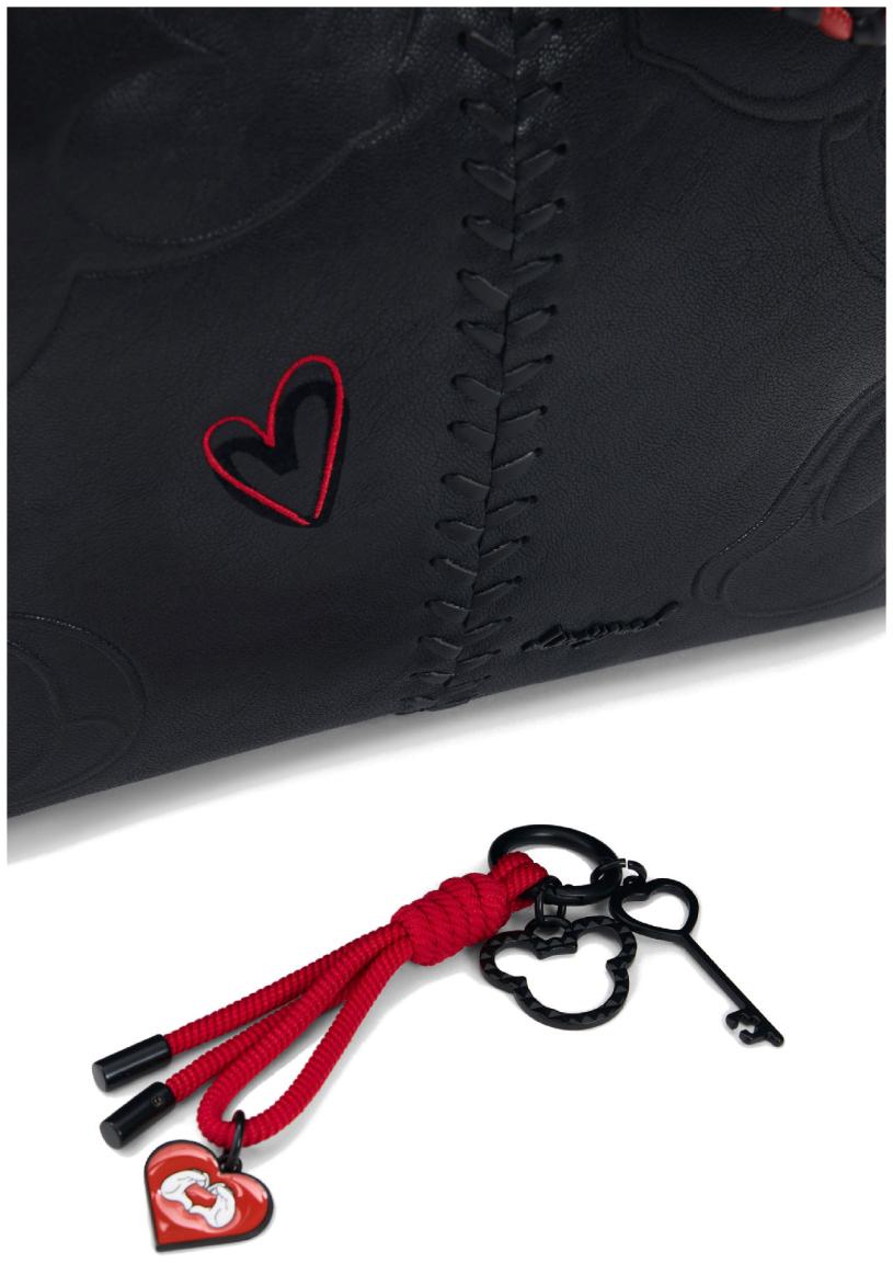 Desigual Daypack All Mickey rot Silhouette Minnie schwarz Sumy