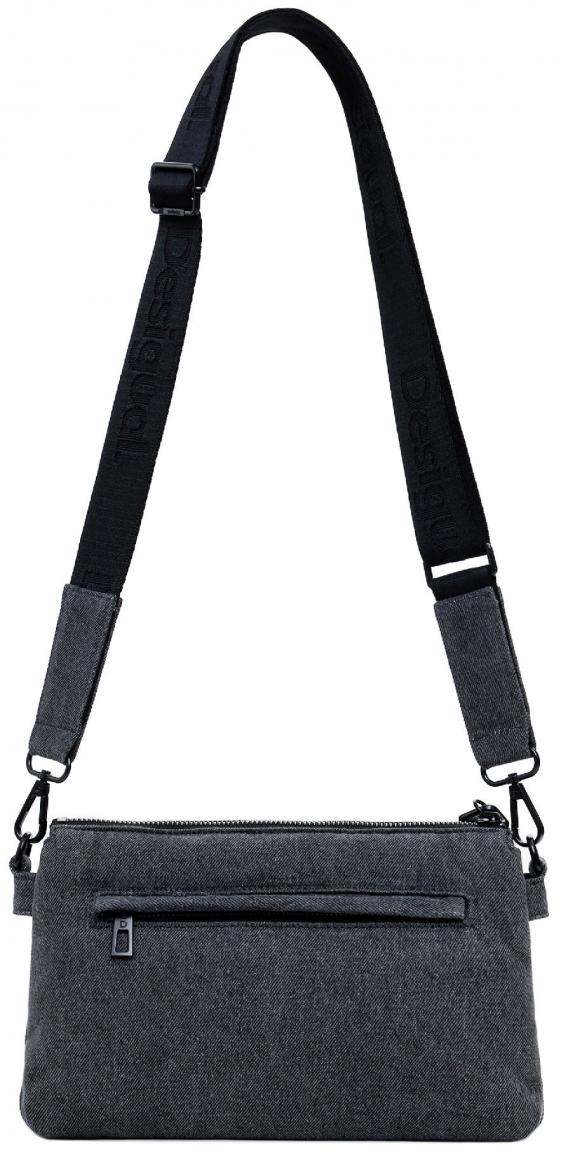 Desigual Denim Umhängetasche Mickey dunkelgrau Dortmund Pins Handschlaufe