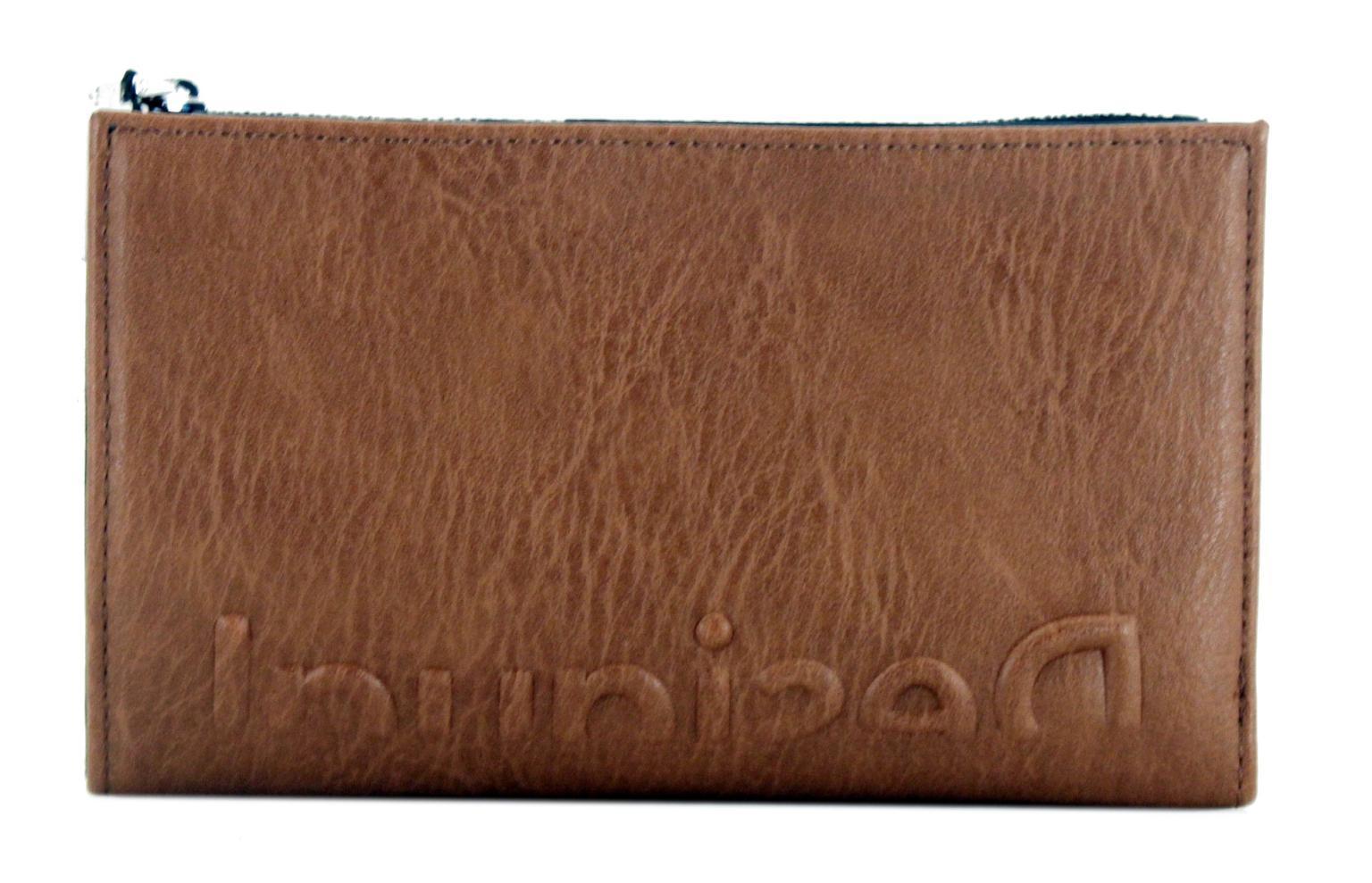 Desigual Embossed Half Emma braun Portemonnaie viele Kartenfächer