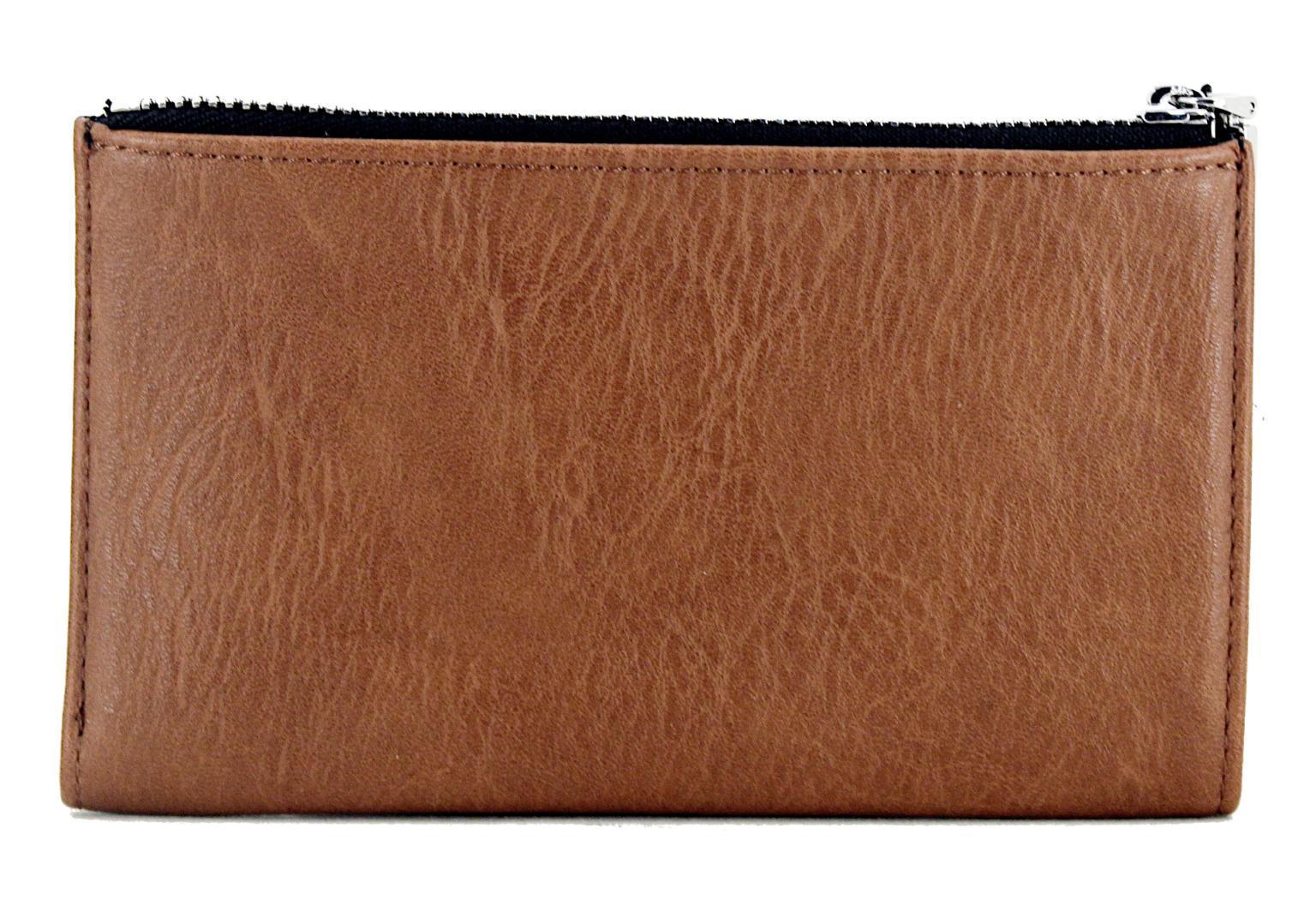 Desigual Embossed Half Emma braun Portemonnaie viele Kartenfächer