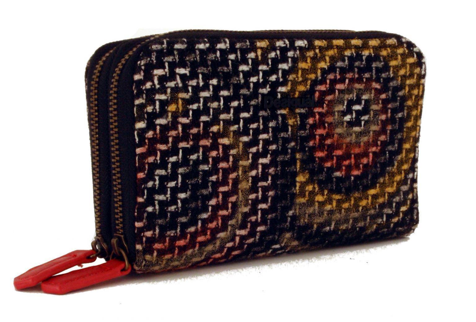 Desigual Geldbörse Double Zip Small Paint
