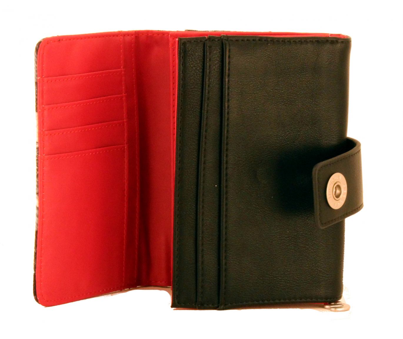 Desigual Geldbörse Lengüetas Same Schwarz/Grau Druck