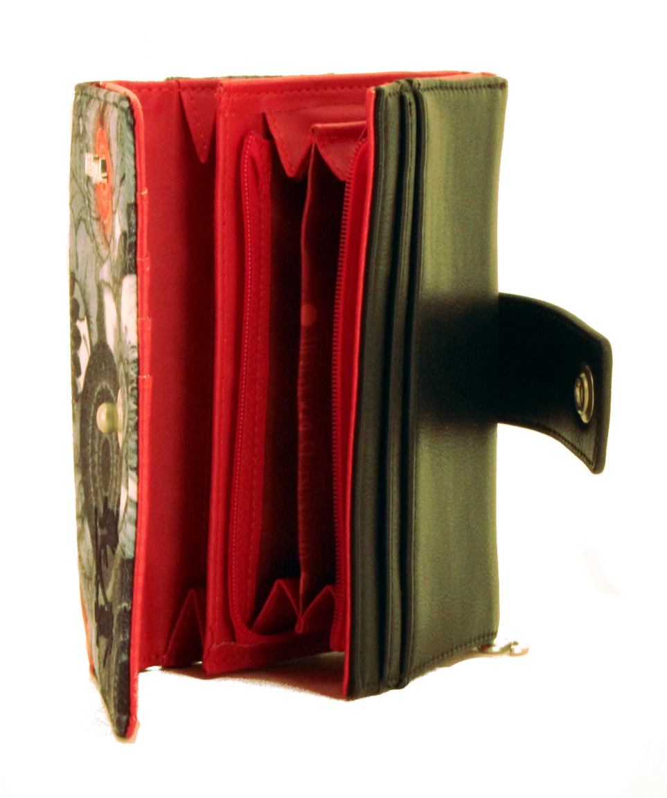 Desigual Geldbörse Lengueta S Bambola Schmetterlinge Blätter