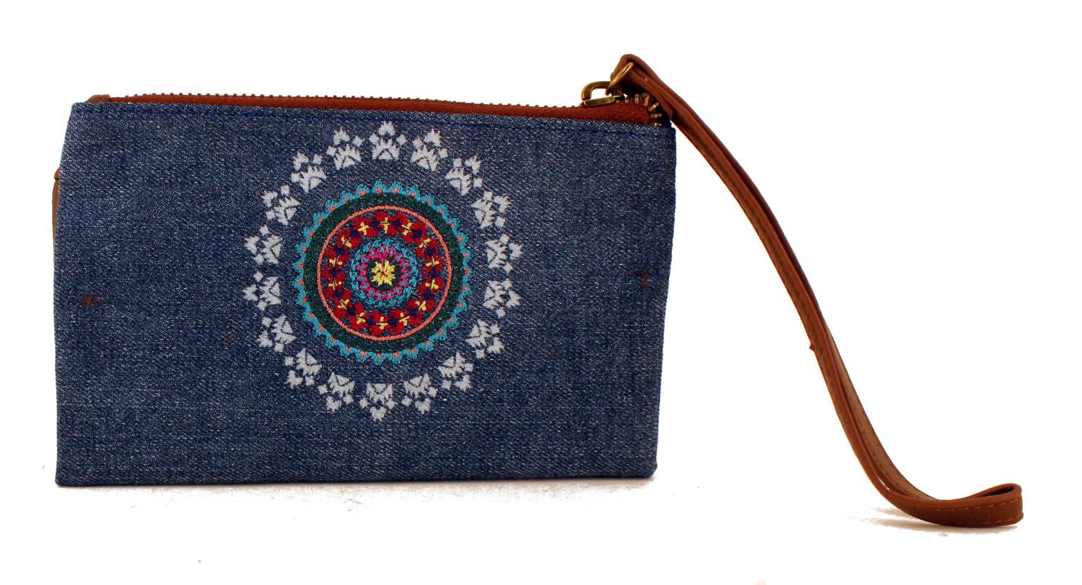 Desigual Geldbörse Long Puller African Art Jeans