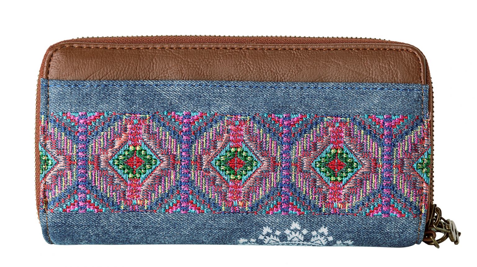 Desigual Geldbörse Two Levels African Art Jeans