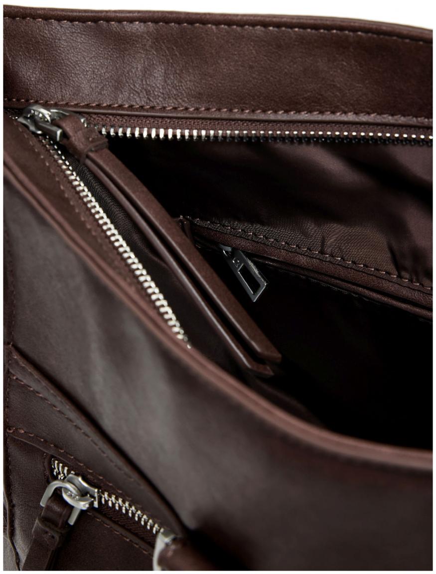 Desigual Handtasche Choco Backpack Logo Arica dunkelbraun