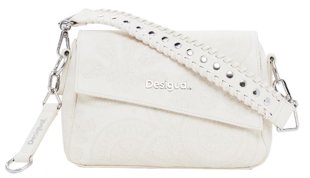Desigual Handtasche beige Mandala Dejavu Phuket Mini Crudo Überschlag
