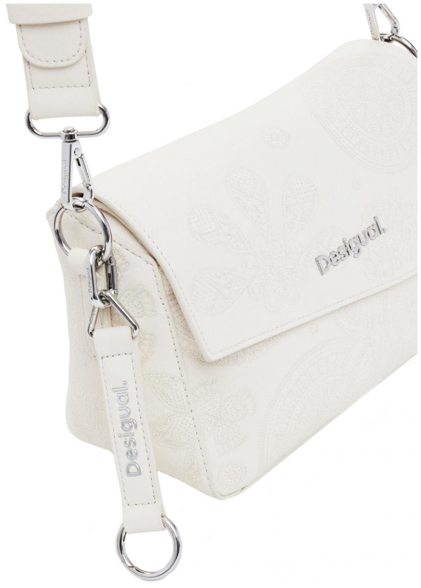 Desigual Handtasche beige Mandala Dejavu Phuket Mini Crudo Überschlag