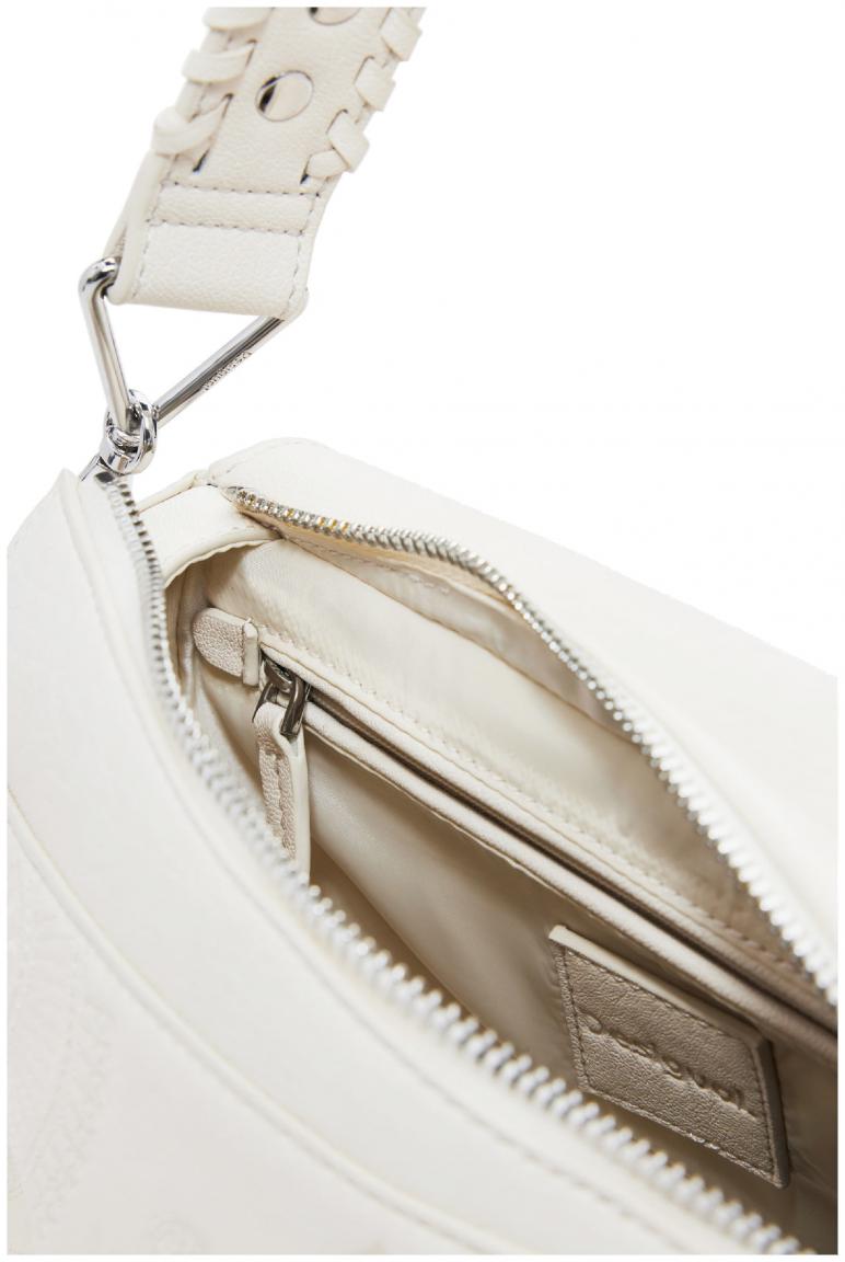 Desigual Handtasche beige Mandala Dejavu Phuket Mini Crudo Überschlag