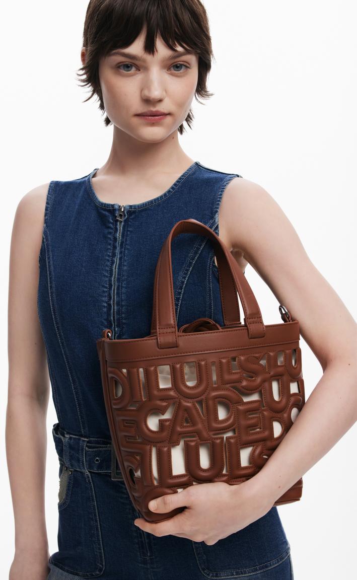 Desigual Handtasche cognac Maki Beutel Drawstring Valdivia