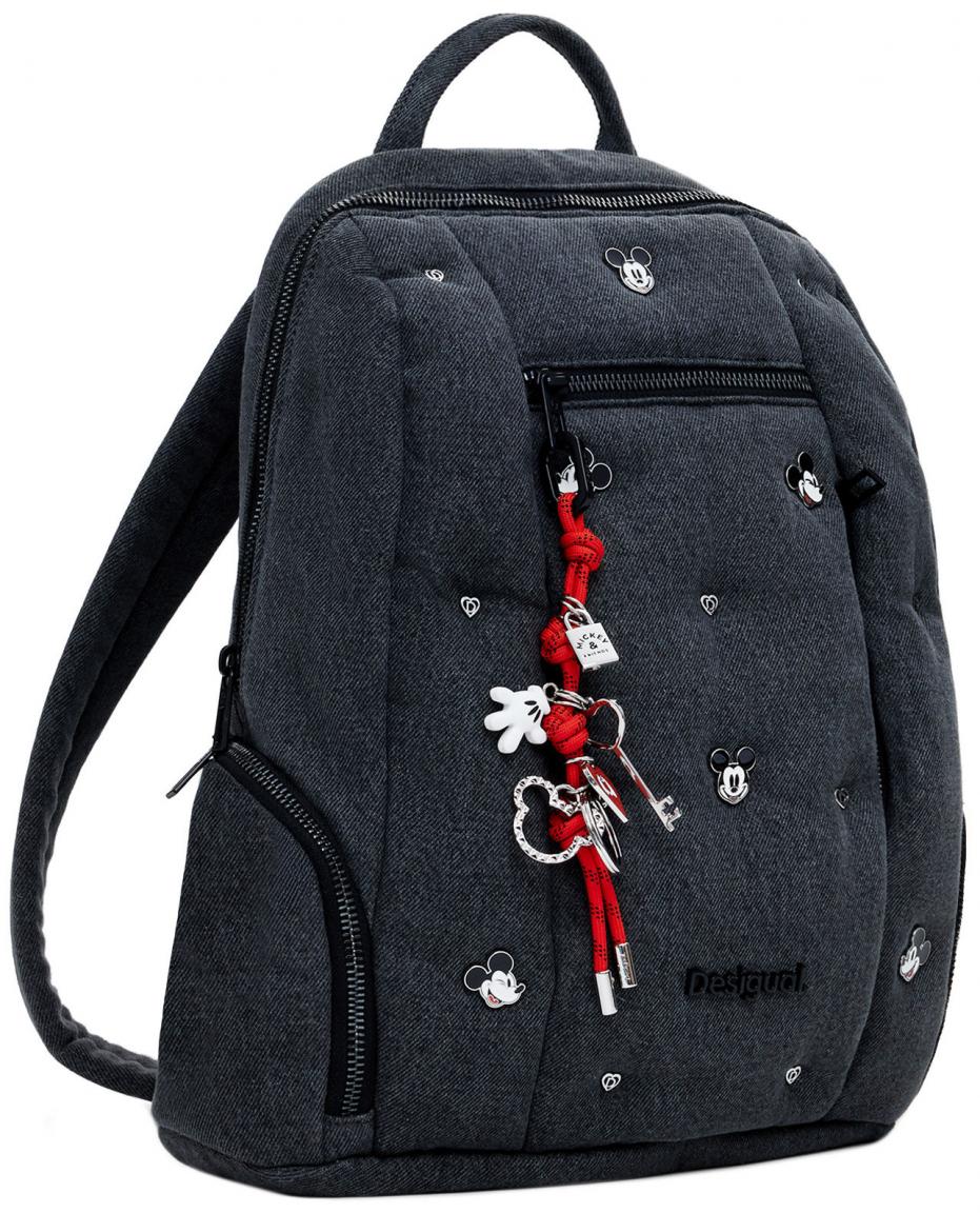 Desigual Jeansrucksack Mickey Chester Modify dunkelgrau Denim