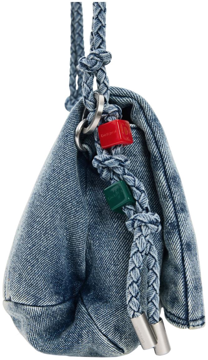 Desigual Jeanstasche Venecia 4.0 Denim Raw Überschlag