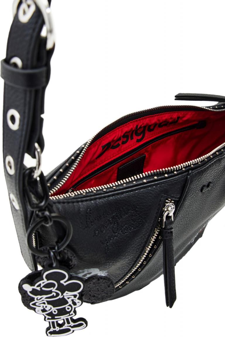 Desigual Mickey Mouse Hobo Bag Negro Kettenriemen