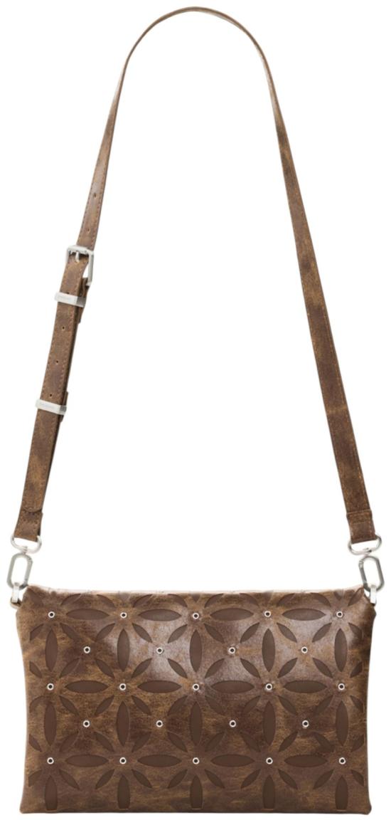 Desigual Murano Überschlagtasche Coriolis Camel Nieten - Braun