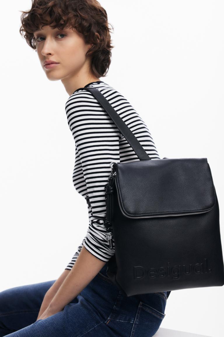 Desigual Rucksack Hampton Tasche schwarz Logo