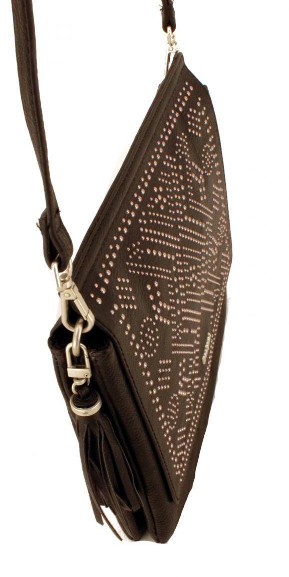 Desigual Schultertasche Exclusive DS Puzzle Amberes dunkelblau