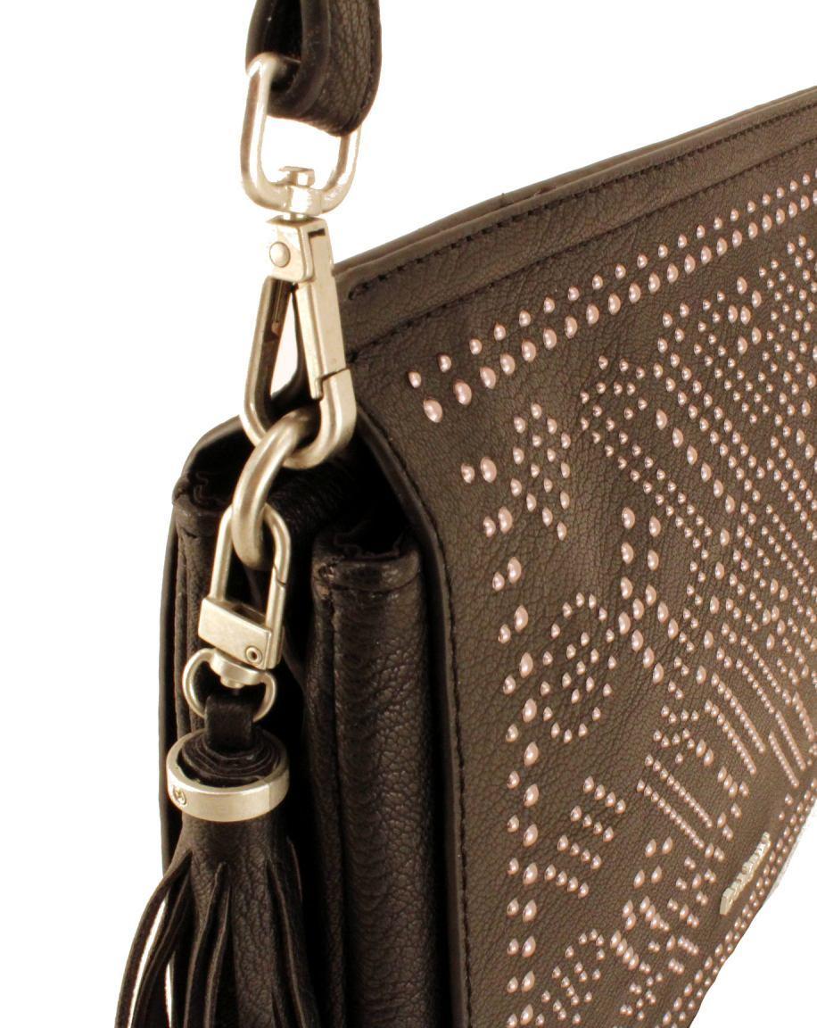 Desigual Schultertasche Exclusive DS Puzzle Amberes dunkelblau