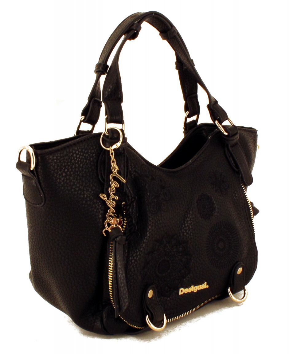 Desigual Shoppertasche Rotterdam Mini Alexa Stickerei Schwarz