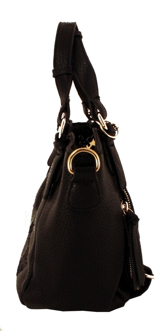 Desigual Shoppertasche Rotterdam Mini Alexa Stickerei Schwarz