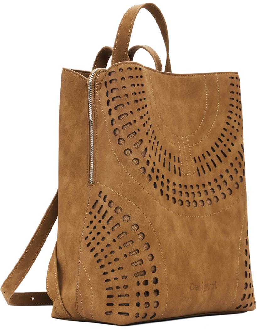Desigual Sumy braun Daypack groß Cut Outs camel Orbis