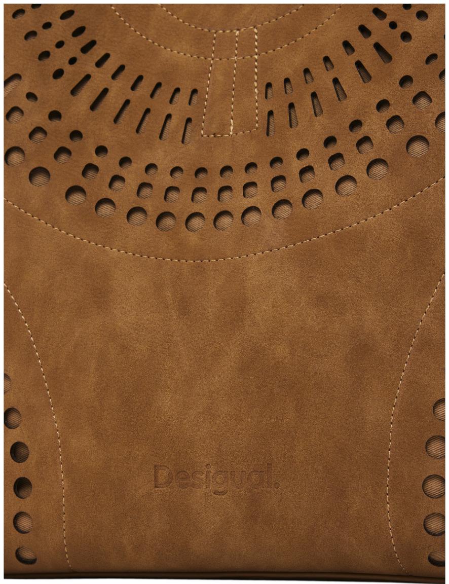 Desigual Sumy braun Daypack groß Cut Outs camel Orbis
