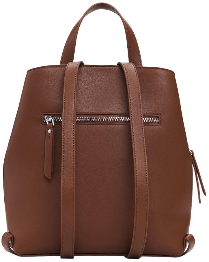 Desigual Tagesrucksack braun Buchstaben 3D Maki Sumy Mini