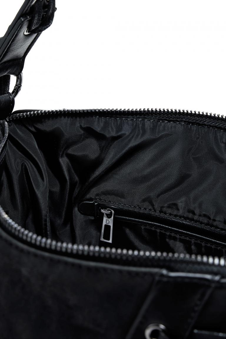 Desigual Tango Crossover Bag Negro Patch Leiria schwarz Schnürung