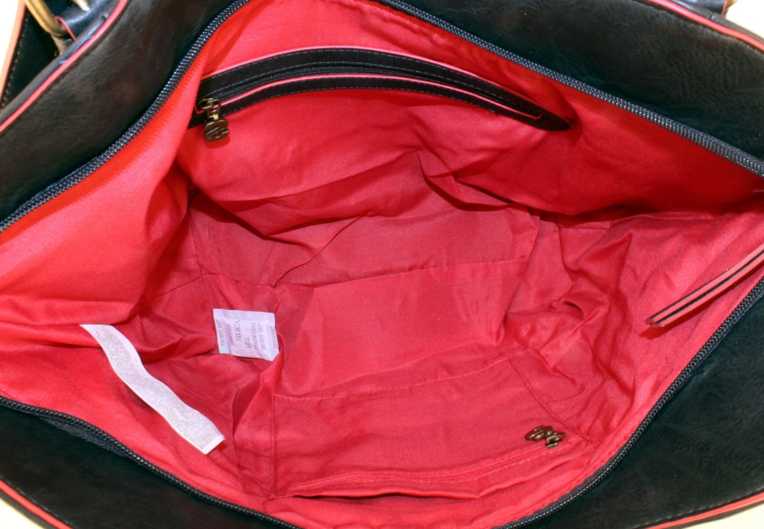 Desigual Tasche London Medium Same Schwarz/Grau Druck