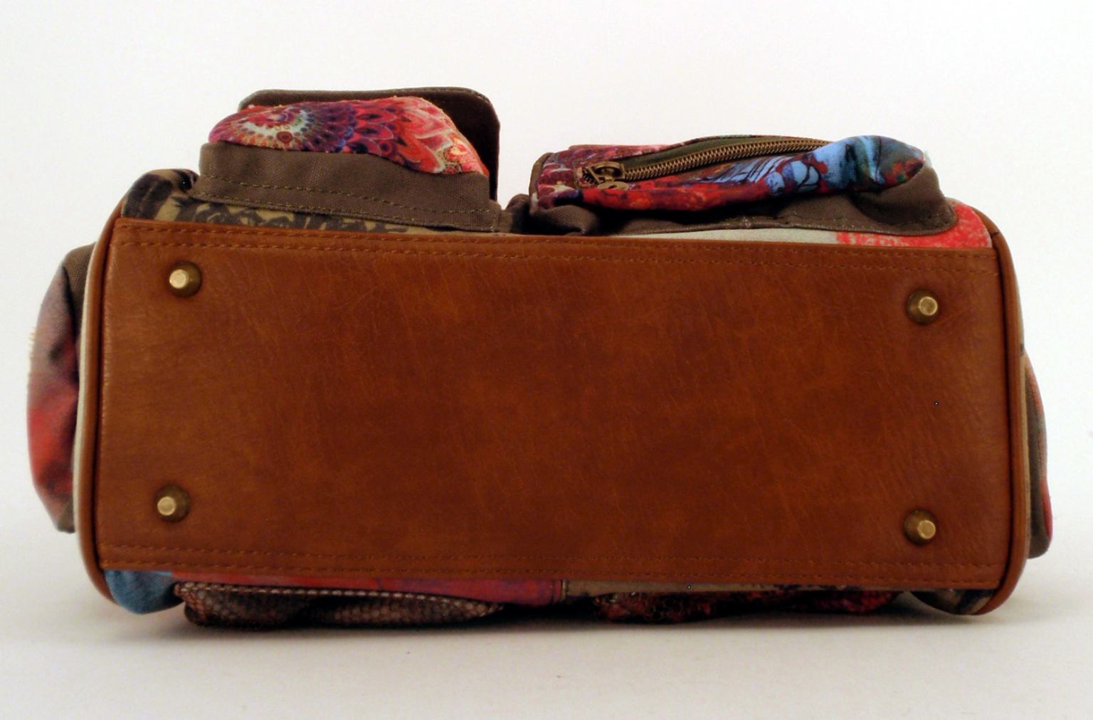 Desigual Tasche London Medium Same Schwarz/Grau Druck