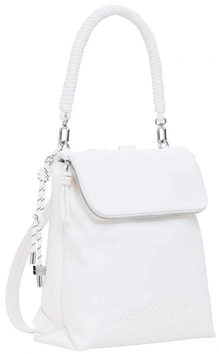 Desigual Taschenrucksack Hampton Half Ecru Überschlag