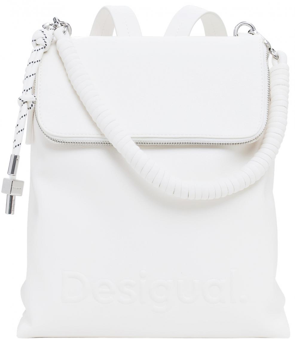 Desigual Taschenrucksack Hampton Half Ecru Überschlag