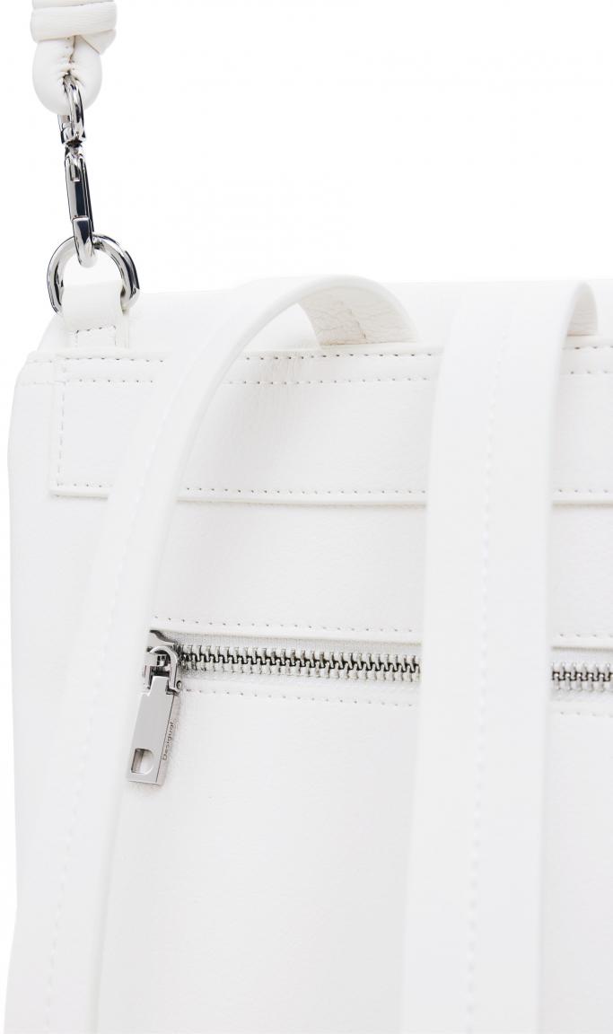 Desigual Taschenrucksack Hampton Half Ecru Überschlag