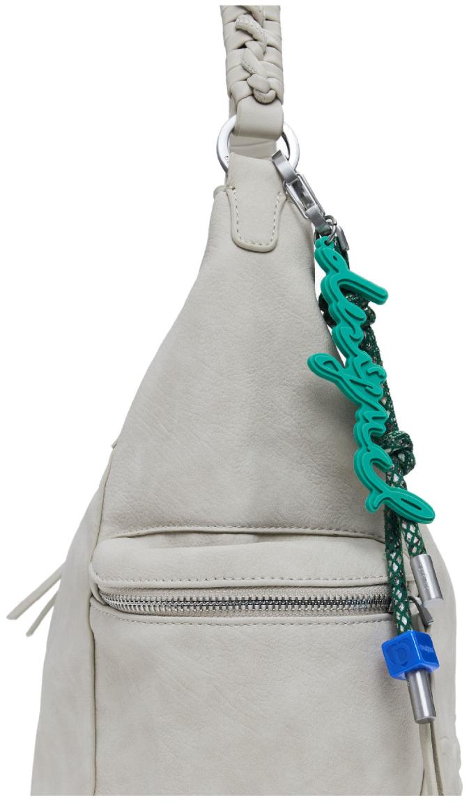 Desigual Taschenrucksack steingrau Logo Piedra Arica