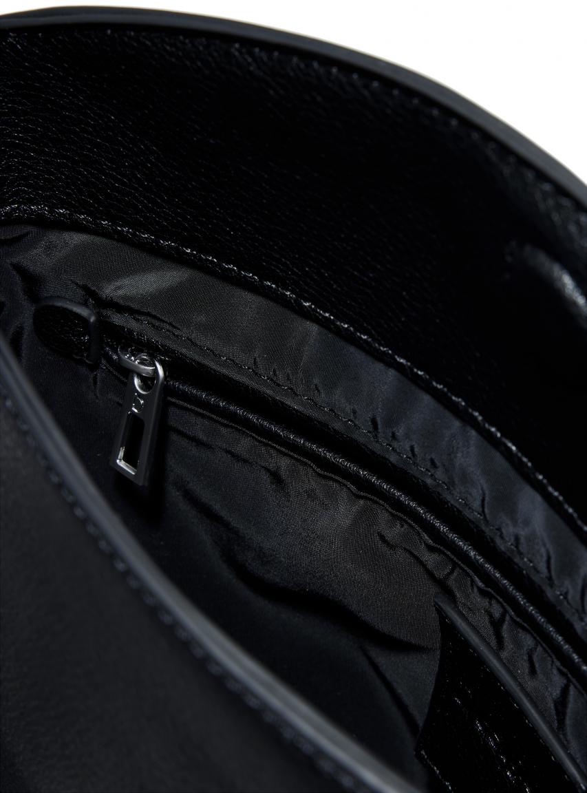 Desigual Trokel Damentasche Logo Überschlag Webband schwarz