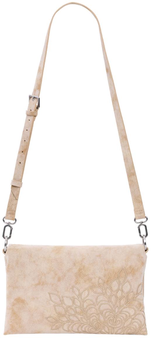 Desigual Überschlagtasche Sierra beige Areia Murano bestickt