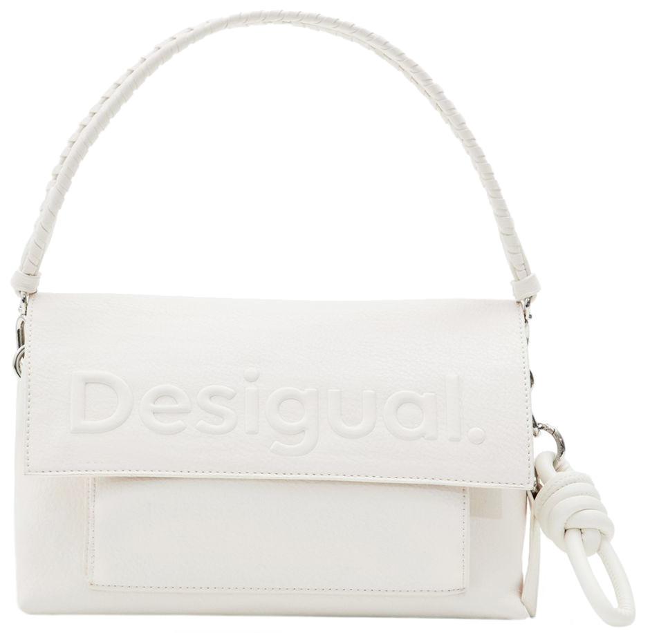 Desigual Überschlagtasche Venecia 2.0 Logo offwhite