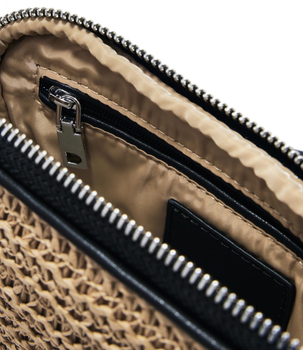 Desigual Umhängetasche Bast Natural schwarz Julia Raffia
