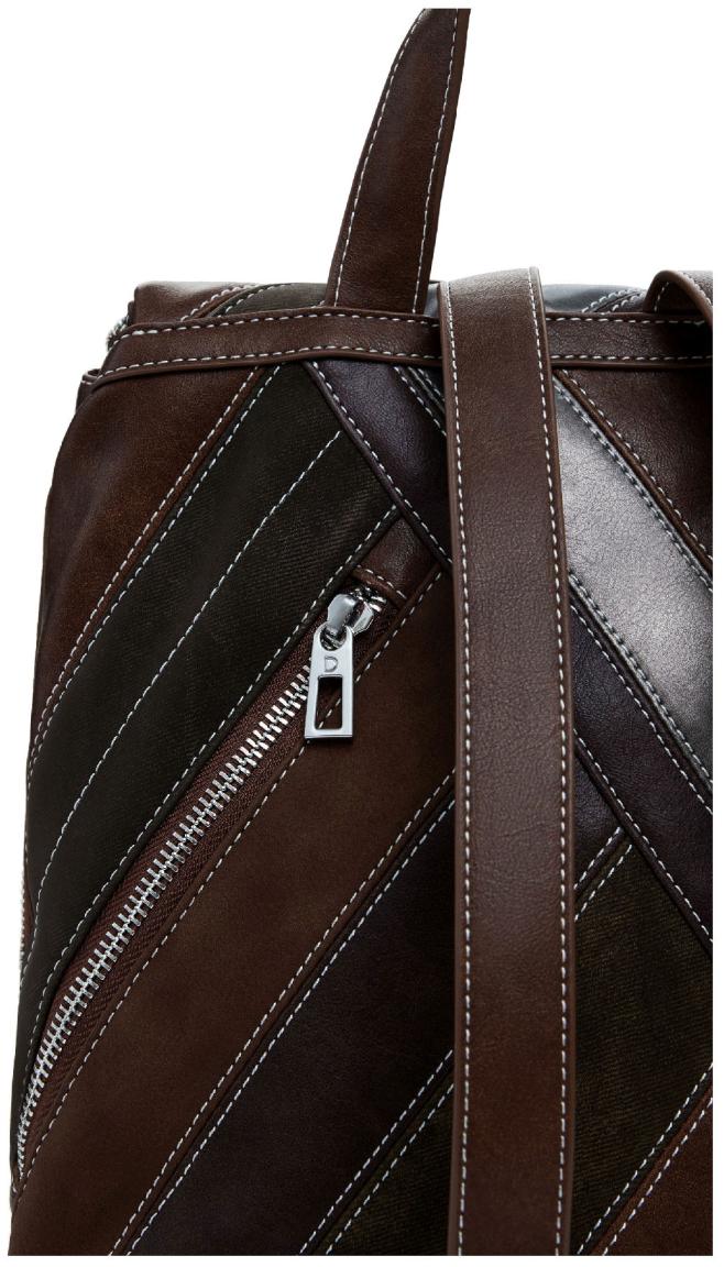 Desigual camel Daypack Fibonacci Hampton Überschlag braun