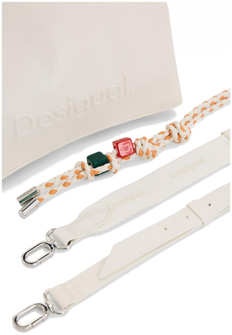 Desigual ecru Crossover Bag Venecia 4.0 Flechtriemen Crudo