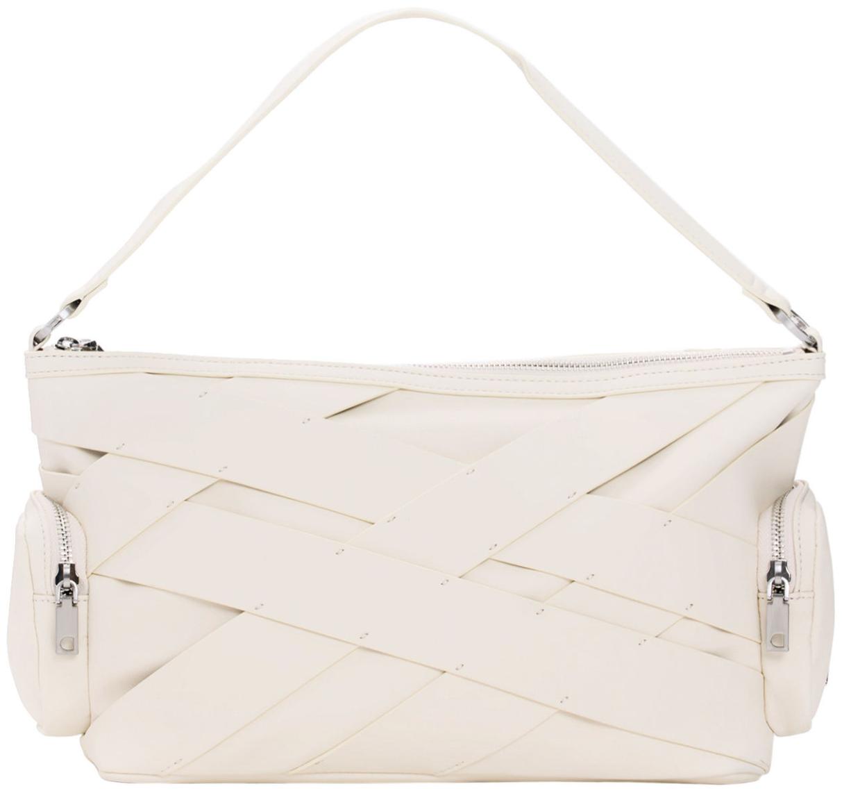 Desigual hellbeige Schultertasche Habana Weboptik feminin Cromo