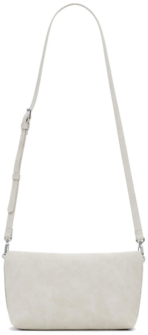 Desigual hellgraue Damentasche Trokel Überschlag Logo Piedra