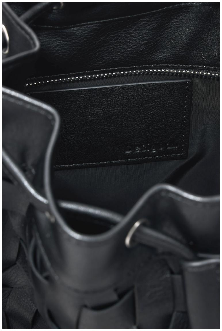 Desigual klassisch schwarz Citybackpack Harlan Tasche Argon Weboptik