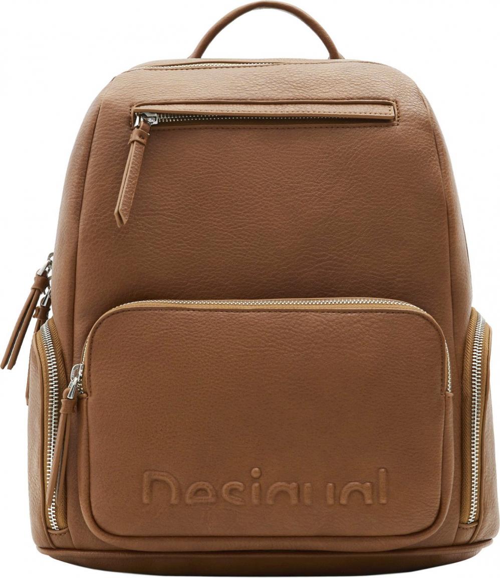 Desigual knalliger Damenrucksack pink Logo Chester