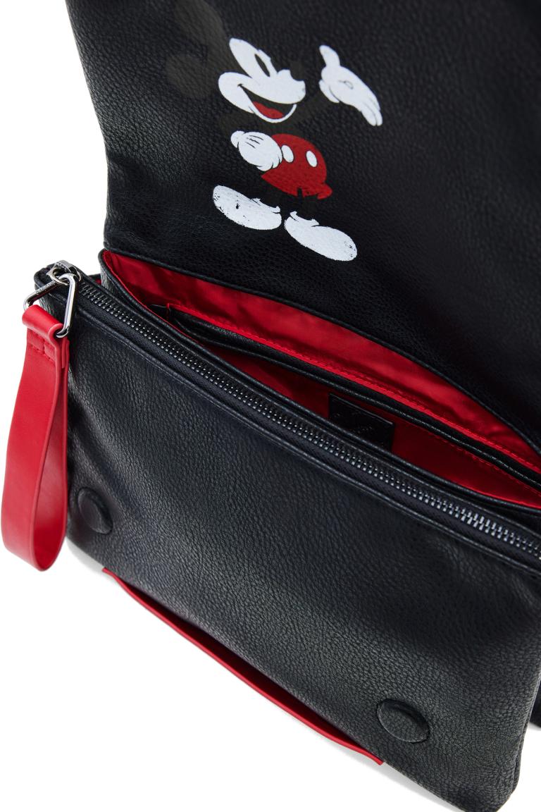 Disneys Best Mickey Desigual Überschlagtasche Negro Black Dortmund Flap
