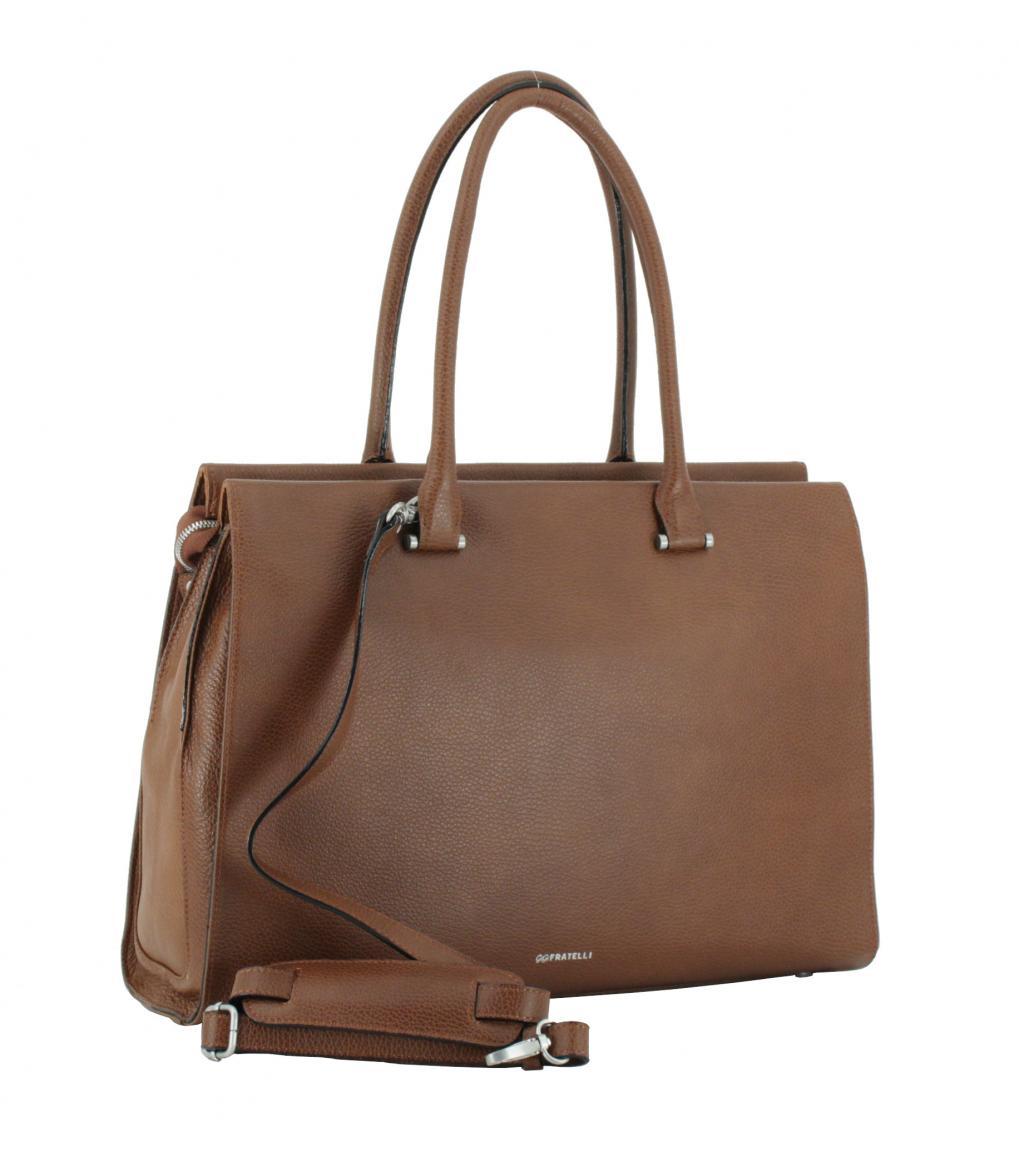 Doppelgrifftasche Business GiGi Fratelli Brandy Leder