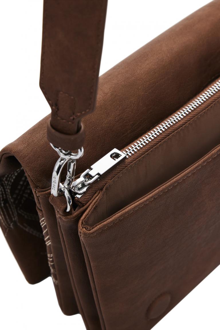 Dormtund Flap 2.0 Überschlagtasche Desigual braun bestickt Nieten Goodall