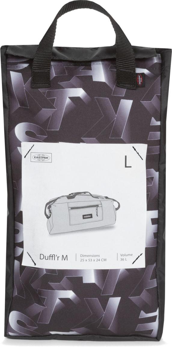 DufflR Large Eastpak Reisetasche Kleingepäck Logoprint Blocktype Black