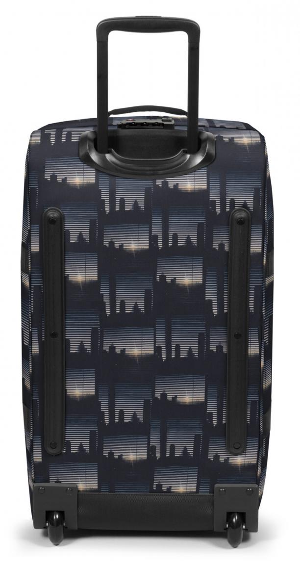 Eastpack Reisetasche Tranverz M Skyline Streifen blau schwarz