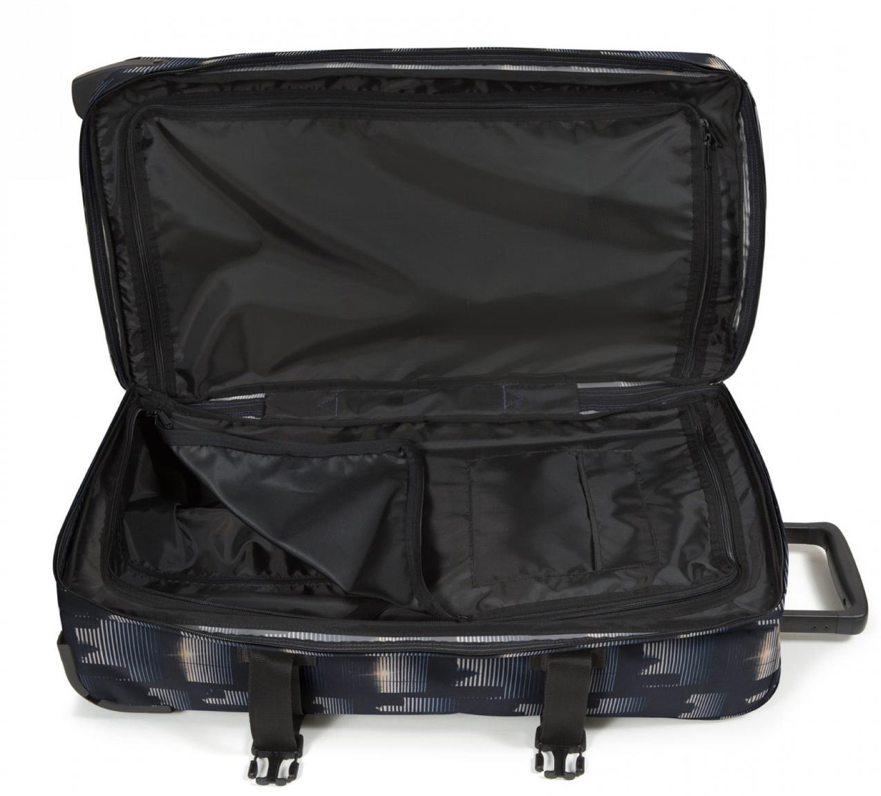Eastpack Reisetasche Tranverz M Skyline Streifen blau schwarz